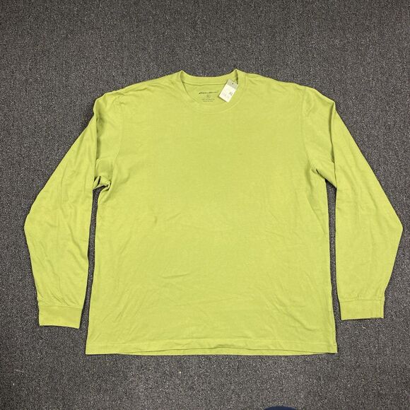 NEW Eddie Bauer T Shirt Long Sleeve Tee Basic Asparagus Crewneck Size XL - Picture 1 of 5